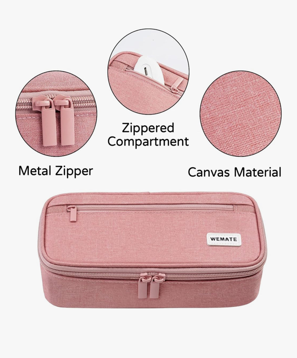 WEMATE Large Pencil Case