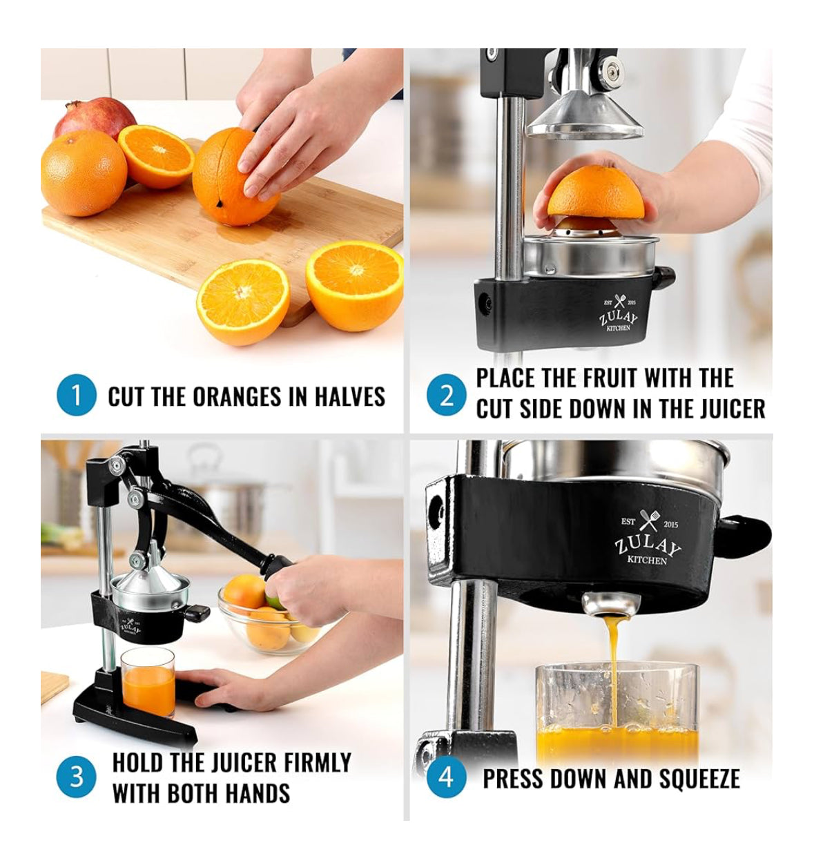 Zulay Kitchen Professional Citrus Juicer