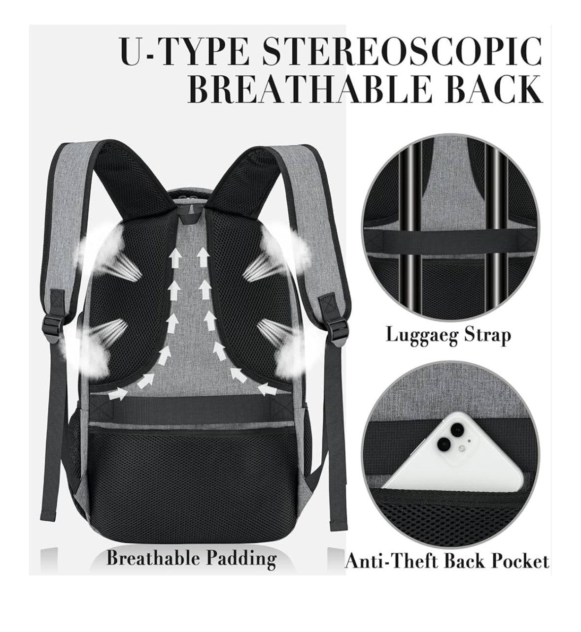 BIKROD Travel Laptop Backpack