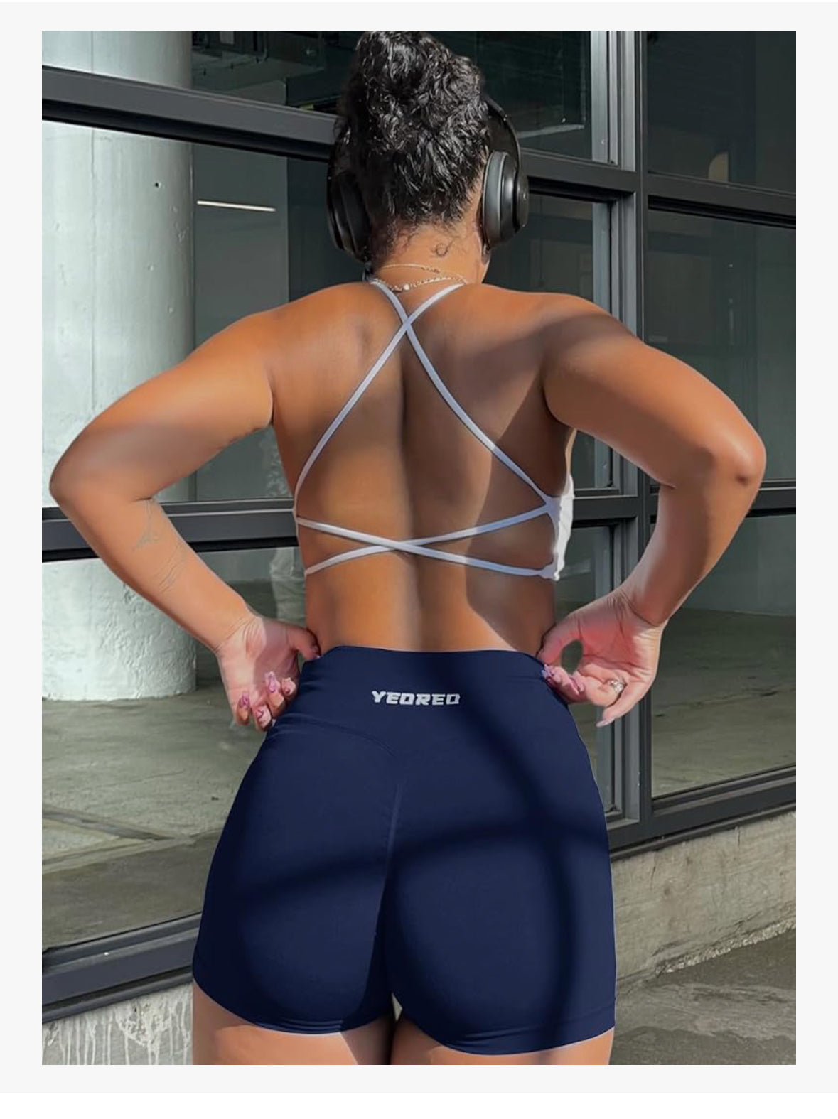 YEOREO Scrunch Butt Workout Shorts