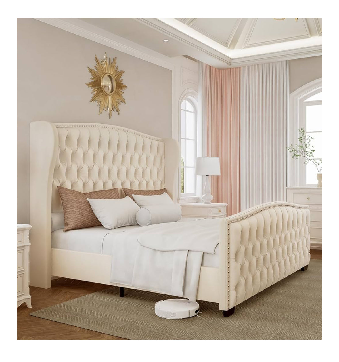 Jocisland Queen Platform Bed Frame