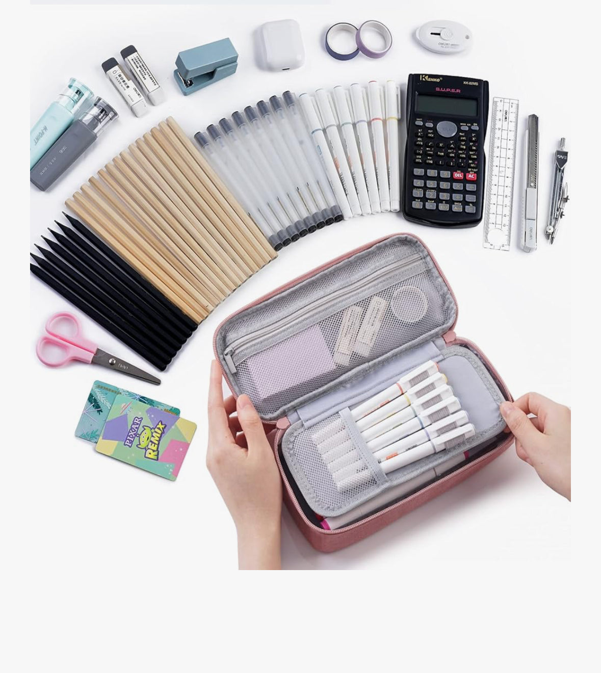 WEMATE Large Pencil Case