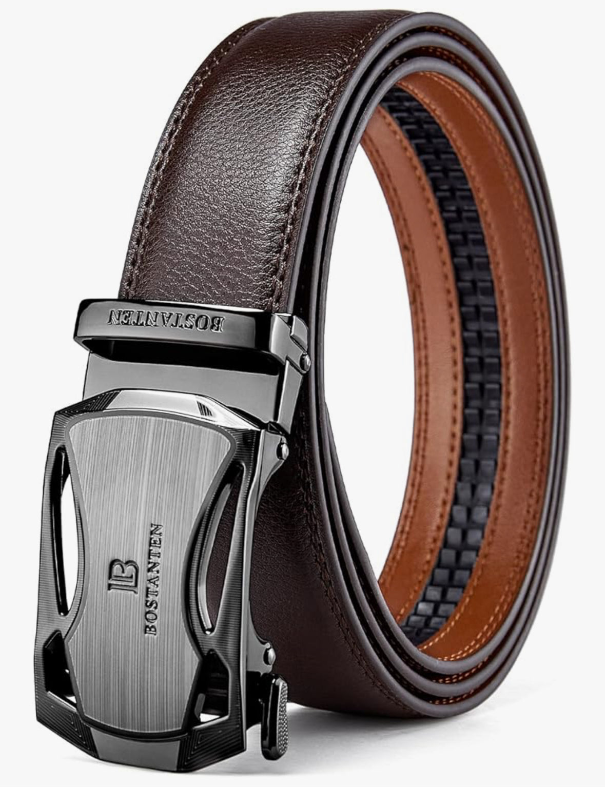BOSTANTEN Men’s Leather Dress Belt