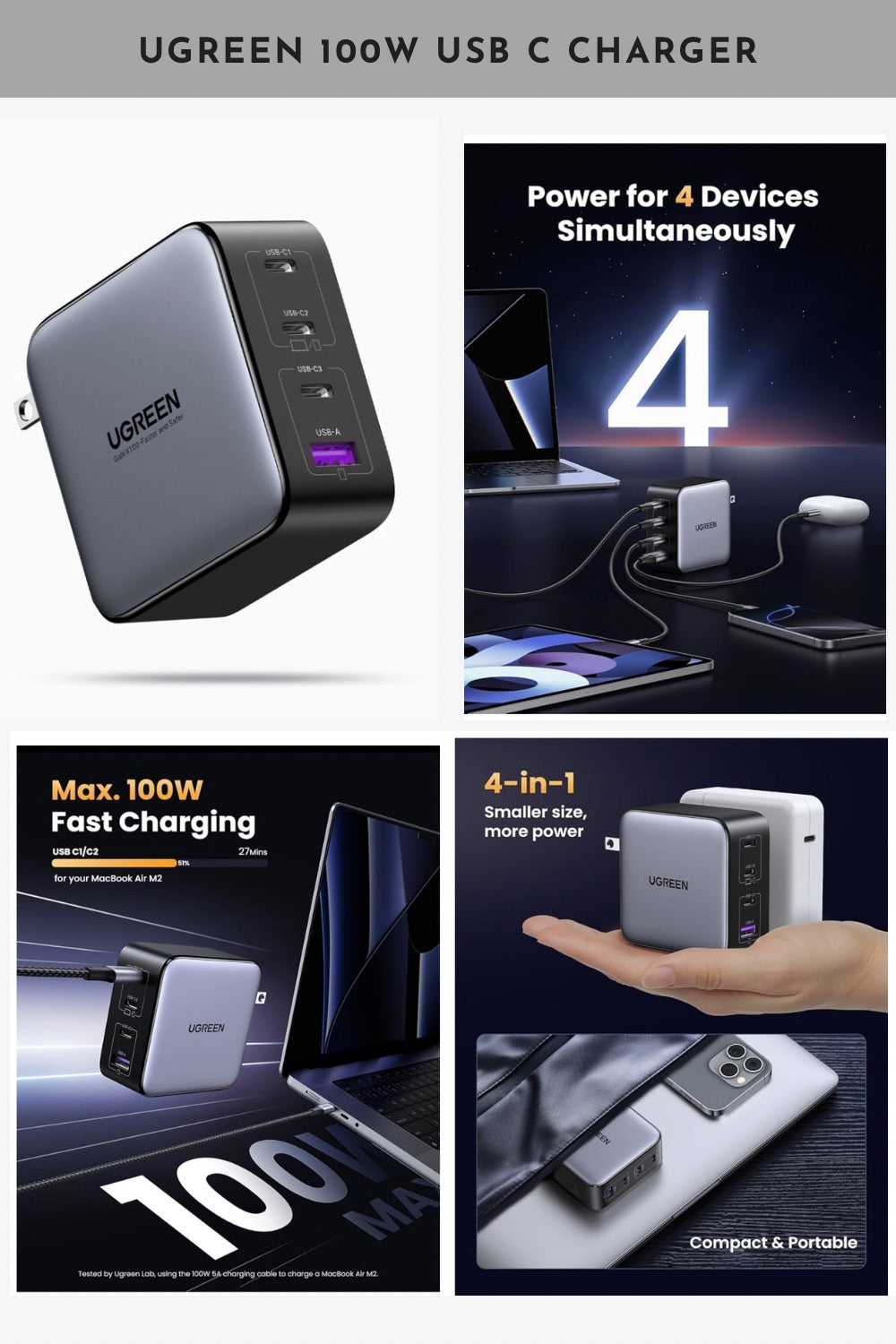 UGREEN 100W USB-C charger